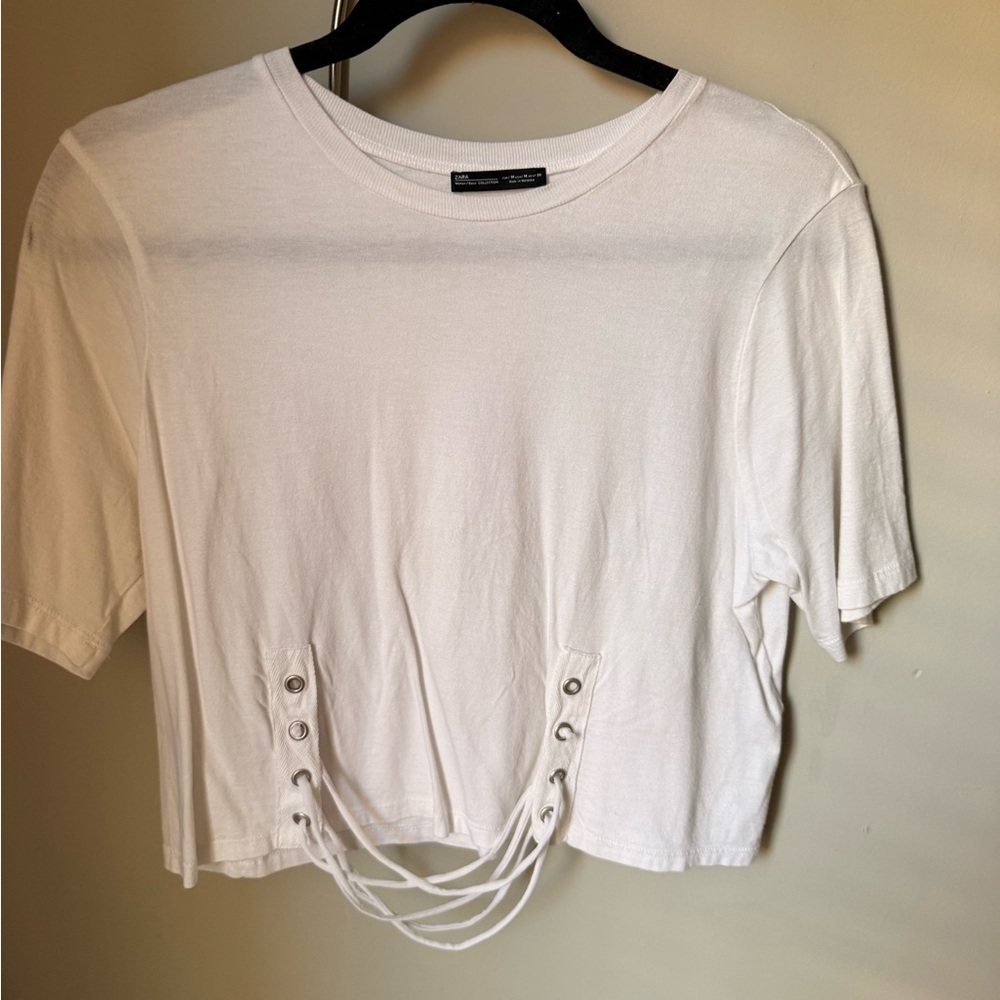 Zara Lace-Up Top